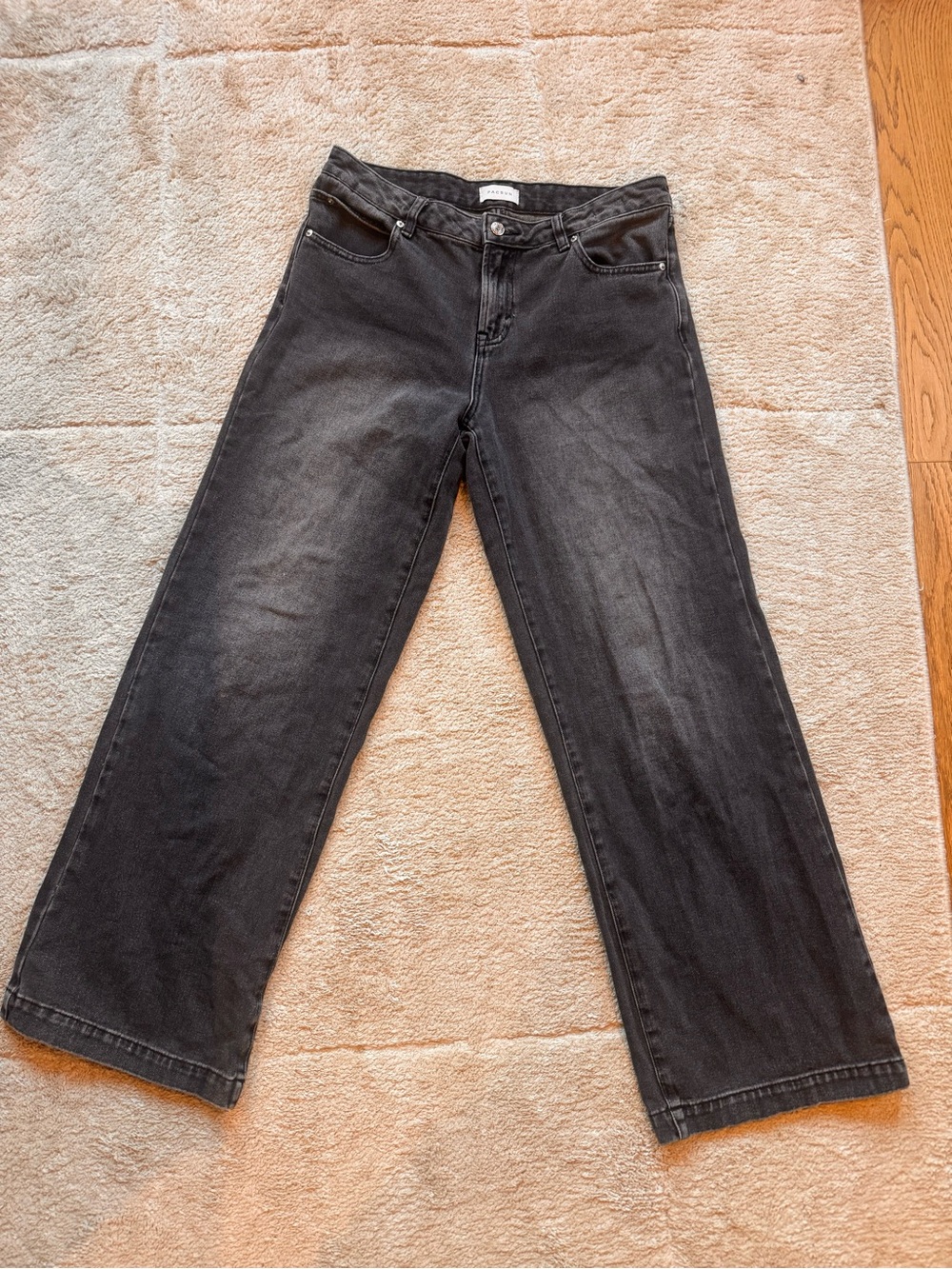 PacSun Black Wide-Leg High-Rise Jeans